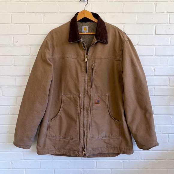 Carhartt Sandstone Sherpa Lined Ridge Coat (Style #C61), SZ XL Tall - Picture 2 of 12